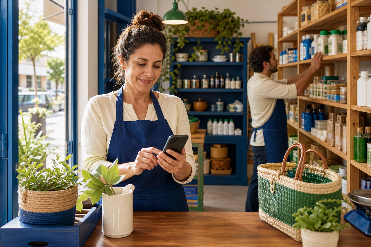 Software de control horario para tiendas: comercio de barrio sin papeleo de oficina grande
